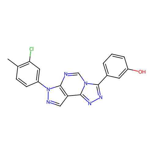C19H13ClN6O structure
