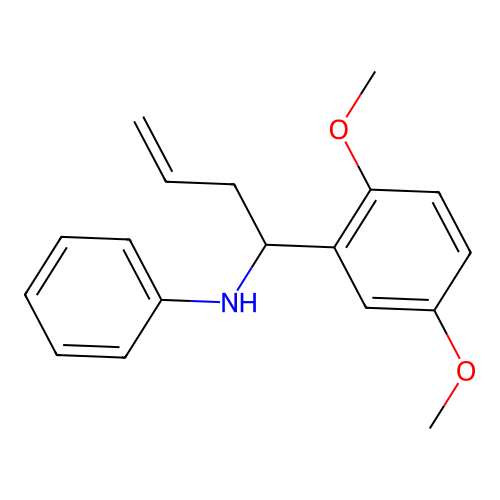 N-(1-(2,5-dimethoxyphenyl)but-3-en-1-yl)aniline structure