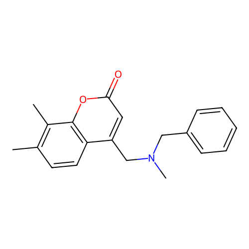 4-[[Benzyl(methyl)amino]methyl]-7,8-dimethylchromen-2-one structure