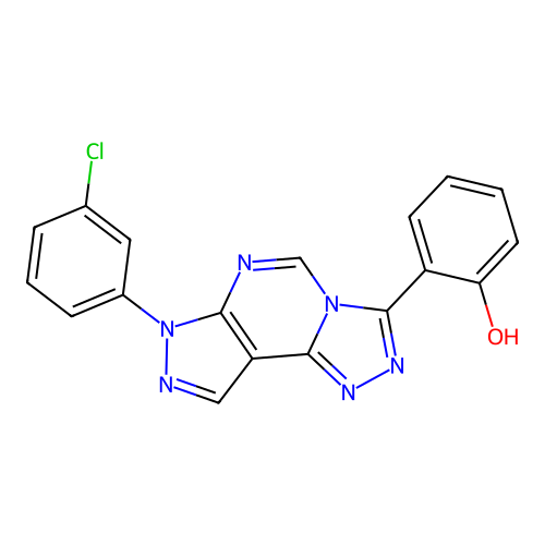 C18H11ClN6O structure