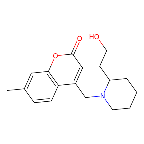 4-[[2-(2-Hydroxyethyl)piperidin-1-yl]methyl]-7-methylchromen-2-one structure