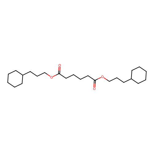 Bis(3-cyclohexylpropyl) adipate structure