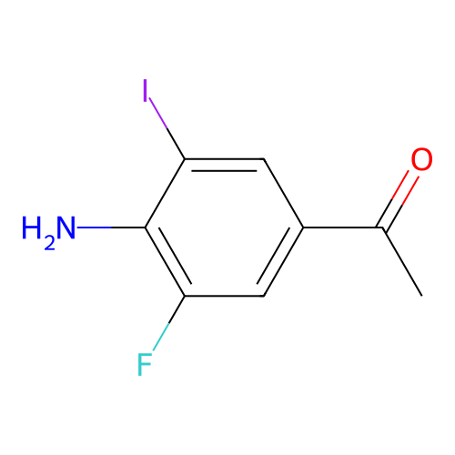 1-(4-Amino-3-fluoro-5-iodophenyl)ethan-1-one structure