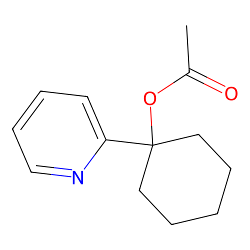 1-(Pyridin-2-yl)cyclohexyl acetate structure