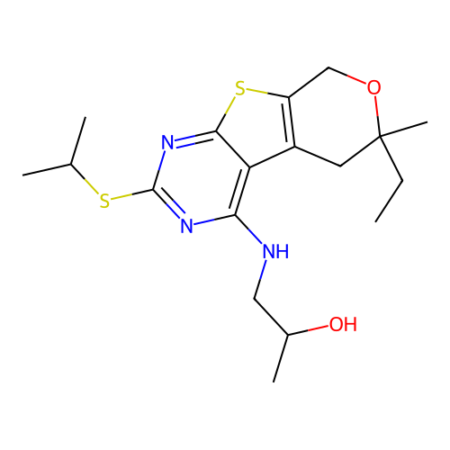 C18H27N3O2S2 structure