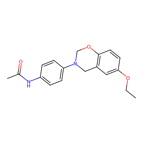 N-[4-(6-ethoxy-2H-1,3-benzoxazin-3(4H)-yl)phenyl]acetamide structure