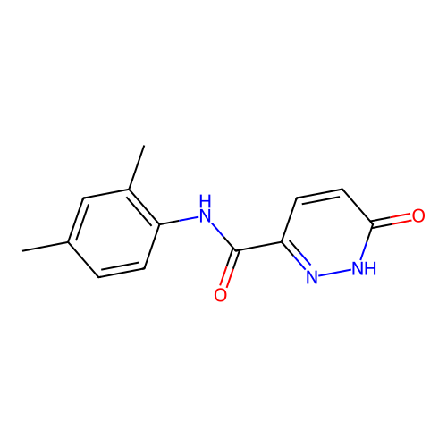 N-(2,4-dimethylphenyl)-6-oxo-1,6-dihydropyridazine-3-carboxamide structure