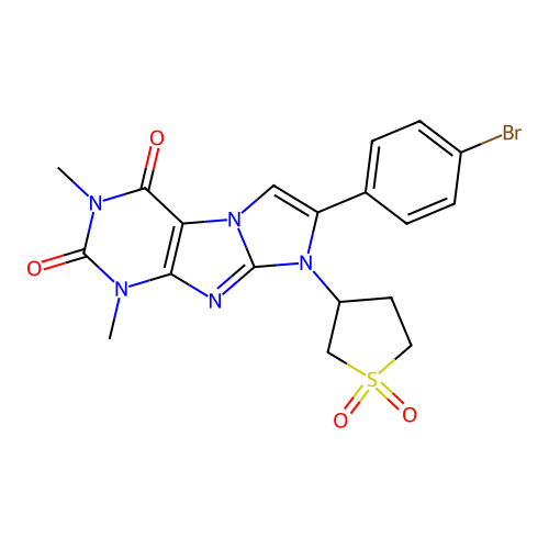 C19H18BrN5O4S structure