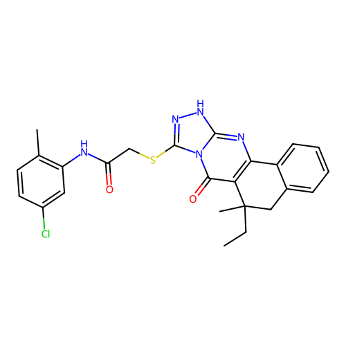 C25H24ClN5O2S structure