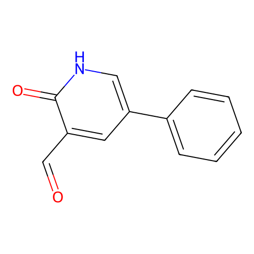 2-oxo-5-phenyl-1H-pyridine-3-carbaldehyde structure