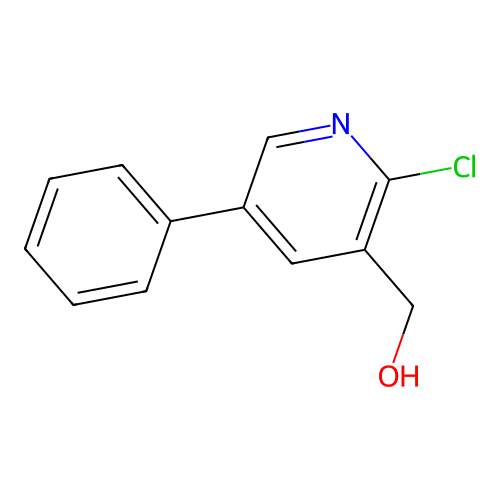 (2-Chloro-5-phenylpyridin-3-yl)methanol structure