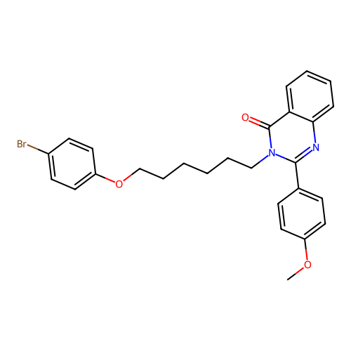 3-(6-(4-bromophenoxy)hexyl)-2-(4-methoxyphenyl)quinazolin-4(3H)-one structure