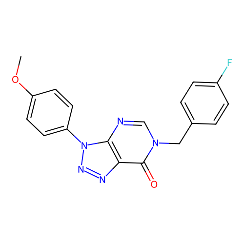 6-[(4-Fluorophenyl)methyl]-3-(4-methoxyphenyl)triazolo[4,5-d]pyrimidin-7-one structure