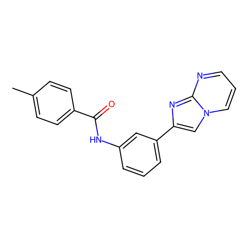 N-(3-{Imidazo[1,2-A]pyrimidin-2-YL}phenyl)-4-methylbenzamide structure