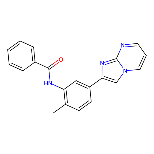 N-(5-{Imidazo[1,2-A]pyrimidin-2-YL}-2-methylphenyl)benzamide structure