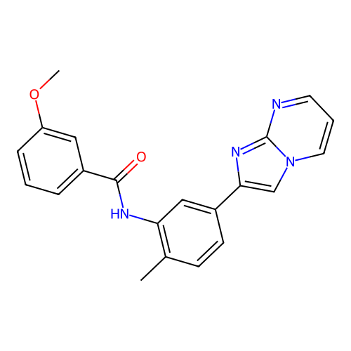N-(5-imidazo[1,2-a]pyrimidin-2-yl-2-methylphenyl)-3-methoxybenzamide structure