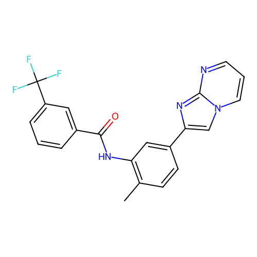 N-(5-{imidazo[1,2-a]pyrimidin-2-yl}-2-methylphenyl)-3-(trifluoromethyl)benzamide structure