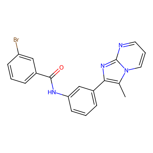 3-bromo-N-(3-(3-methylimidazo[1,2-a]pyrimidin-2-yl)phenyl)benzamide structure