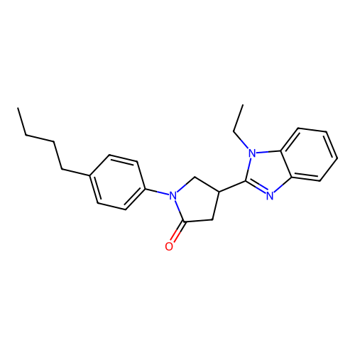 1-(4-Butylphenyl)-4-(1-ethylbenzimidazol-2-yl)pyrrolidin-2-one structure