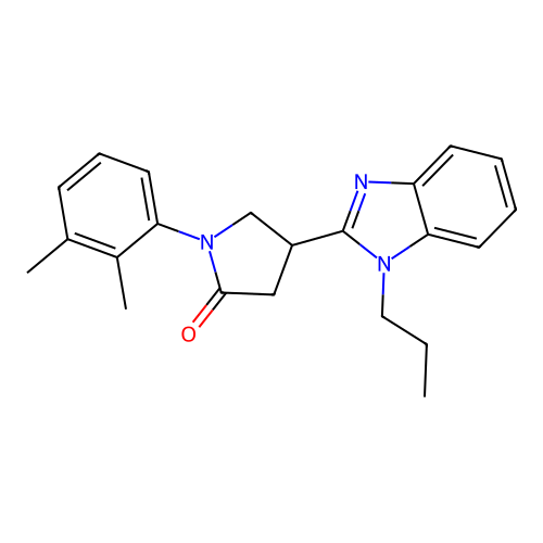 1-(2,3-Dimethylphenyl)-4-(1-propylbenzimidazol-2-yl)pyrrolidin-2-one structure