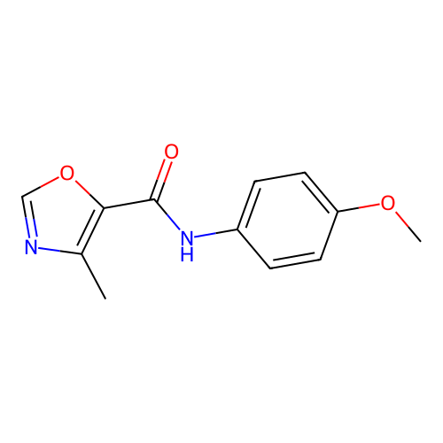 N-(4-Methoxyphenyl)-4-methyloxazole-5-carboxamide structure