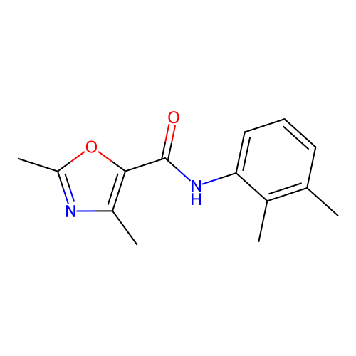 N-(2,3-dimethylphenyl)-2,4-dimethyl-1,3-oxazole-5-carboxamide structure