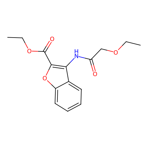 Ethyl 3-(2-ethoxyacetamido)benzofuran-2-carboxylate structure
