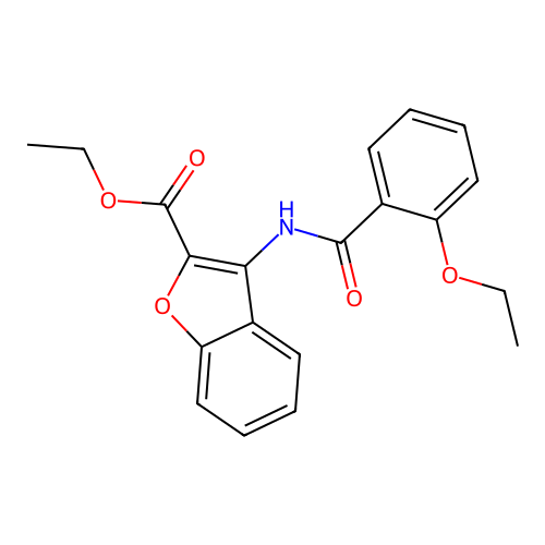 Ethyl 3-(2-ethoxybenzamido)benzofuran-2-carboxylate structure