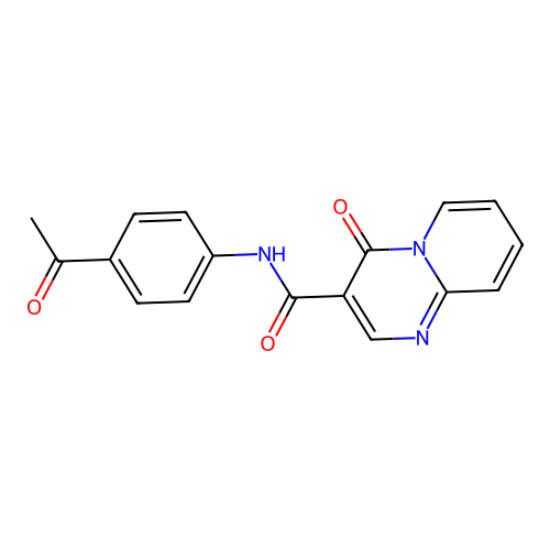 N-(4-acetylphenyl)-4-oxo-4H-pyrido[1,2-a]pyrimidine-3-carboxamide structure