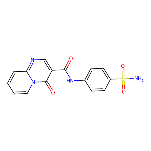 4-oxo-N-(4-sulfamoylphenyl)-4H-pyrido[1,2-a]pyrimidine-3-carboxamide structure