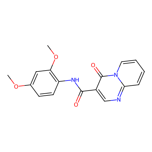 N-(2,4-dimethoxyphenyl)-4-oxo-4H-pyrido[1,2-a]pyrimidine-3-carboxamide structure