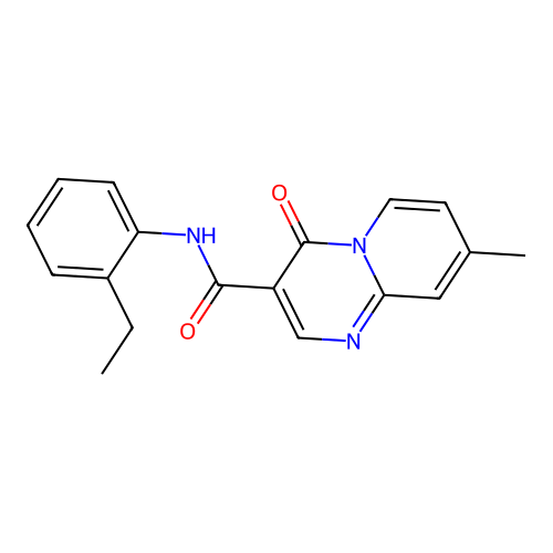 N-(2-ethylphenyl)-8-methyl-4-oxo-4H-pyrido[1,2-a]pyrimidine-3-carboxamide structure