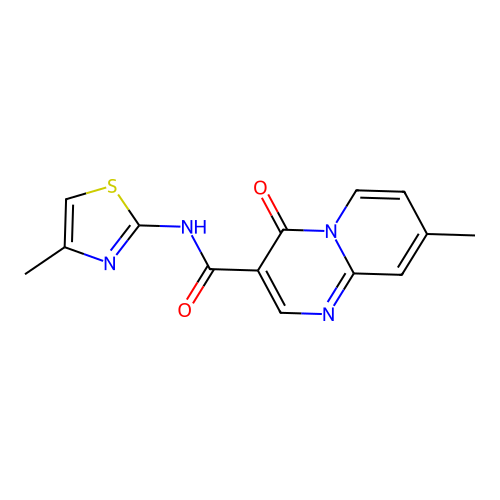 8-methyl-N-(4-methylthiazol-2-yl)-4-oxo-4H-pyrido[1,2-a]pyrimidine-3-carboxamide structure