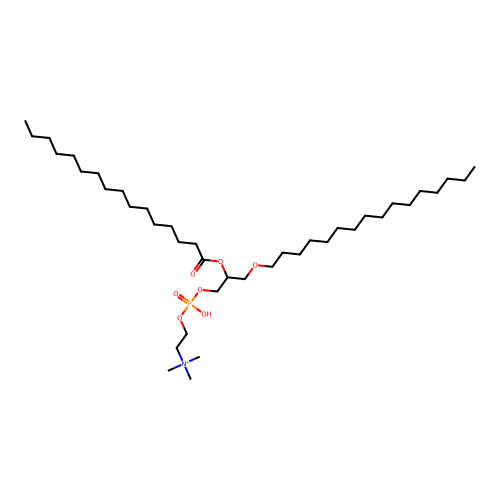 1-O-Palmityl-2-palmitoyl-rac-glycero-3-phosphocholine structure
