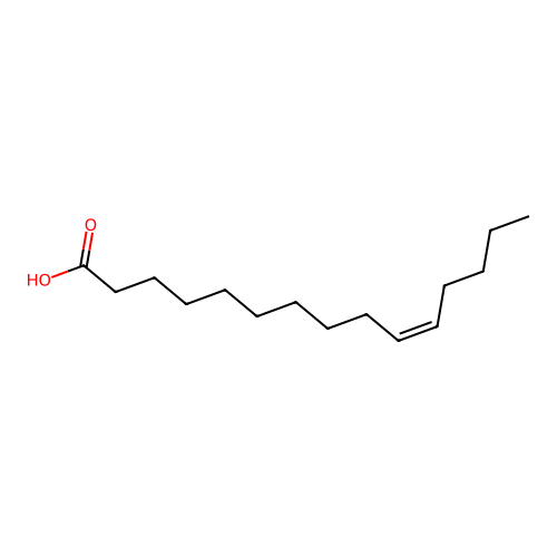 10Z-pentadecenoic acid structure