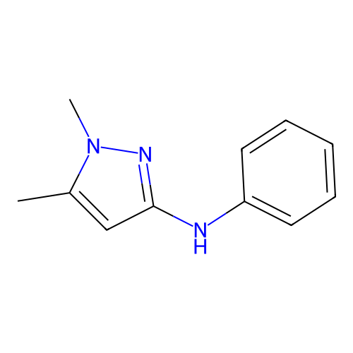 1,5-dimethyl-N-phenyl-1H-pyrazol-3-amine structure