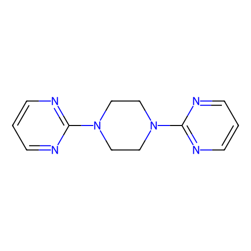1,4-Di(pyrimidin-2-yl)piperazine structure
