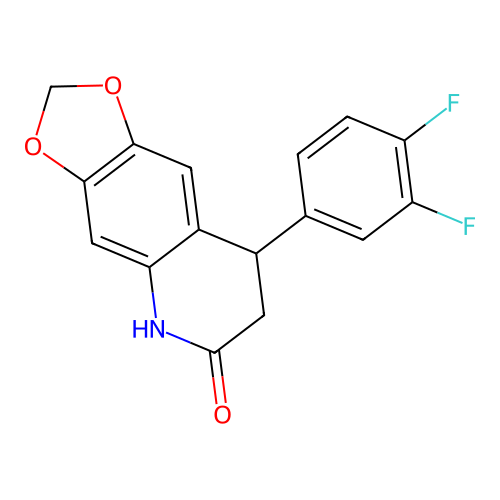 8-(3,4-difluorophenyl)-7,8-dihydro-5H-[1,3]dioxolo[4,5-g]quinolin-6-one structure