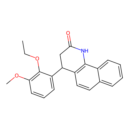 4-(2-ethoxy-3-methoxyphenyl)-3,4-dihydro-1H-benzo[h]quinolin-2-one structure