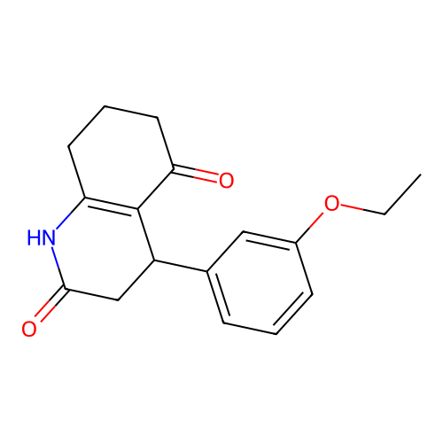 4-(3-Ethoxyphenyl)-1,3,4,6,7,8-hexahydroquinoline-2,5-dione structure