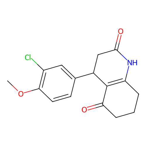 4-(3-Chloro-4-methoxyphenyl)-1,3,4,6,7,8-hexahydroquinoline-2,5-dione structure