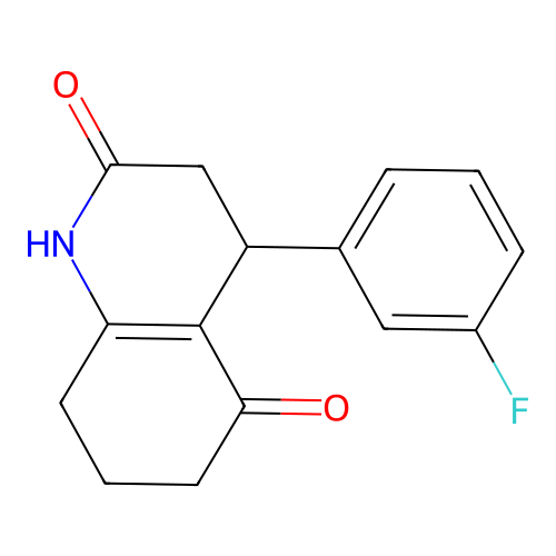 4-(3-Fluorophenyl)-1,3,4,6,7,8-hexahydroquinoline-2,5-dione structure
