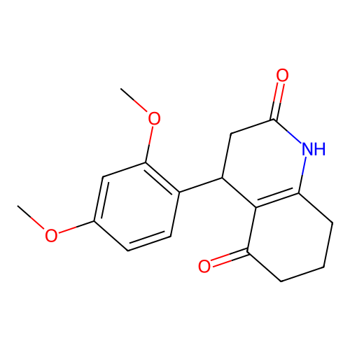 4-(2,4-Dimethoxyphenyl)-1,3,4,6,7,8-hexahydroquinoline-2,5-dione structure