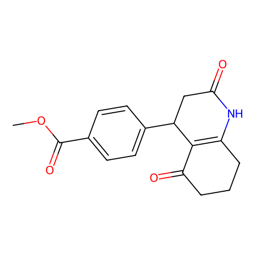 Methyl 4-(2,5-dioxo-1,2,3,4,5,6,7,8-octahydroquinolin-4-yl)benzoate structure