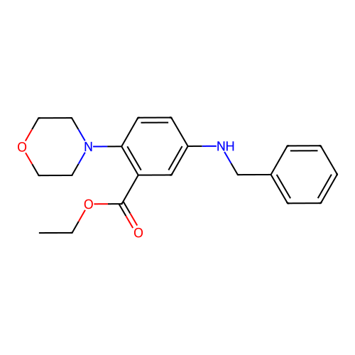 Ethyl 5-(benzylamino)-2-morpholin-4-ylbenzoate structure