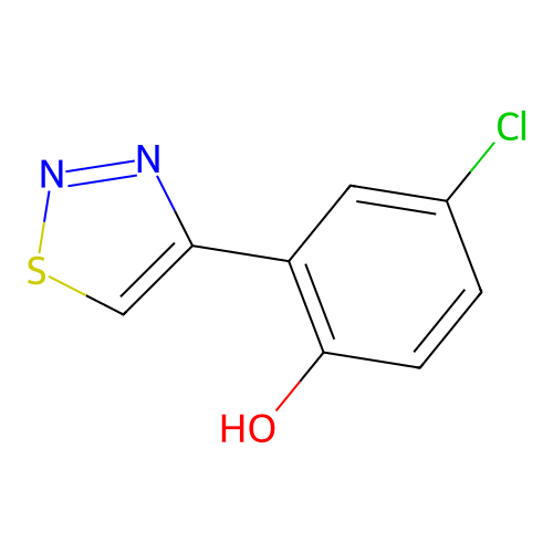 4-Chloro-2-(1,2,3-thiadiazol-4-yl)phenol structure