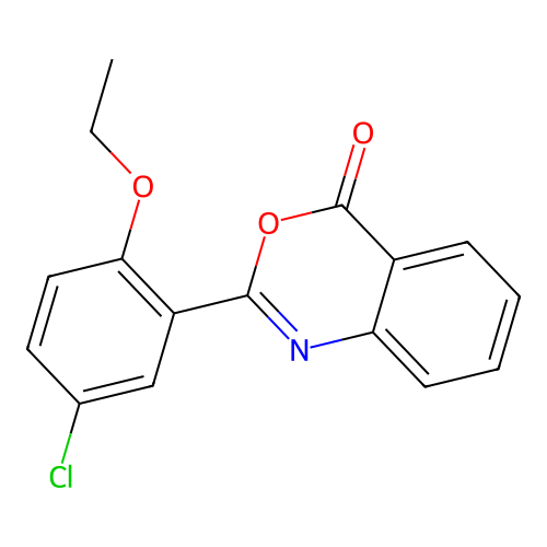 2-(5-chloro-2-ethoxyphenyl)-4H-3,1-benzoxazin-4-one structure