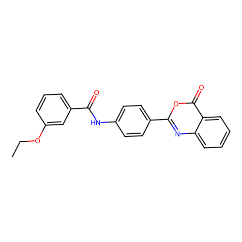 3-ethoxy-N-[4-(4-oxo-3,1-benzoxazin-2-yl)phenyl]benzamide structure
