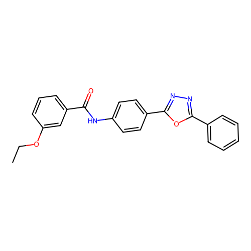 3-ethoxy-N-[4-(5-phenyl-1,3,4-oxadiazol-2-yl)phenyl]benzamide structure