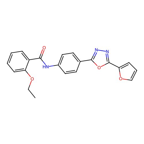 2-ethoxy-N-[4-[5-(furan-2-yl)-1,3,4-oxadiazol-2-yl]phenyl]benzamide structure